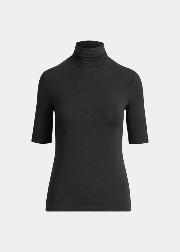 Top Ralph Lauren Jersey Turtleneck Mulher 86593-XADP